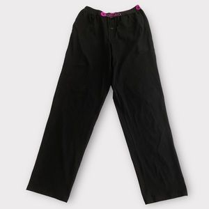 Ethika Men’s Pants Modal Black Pink Lurex Loose Fit Breathable Loungewear